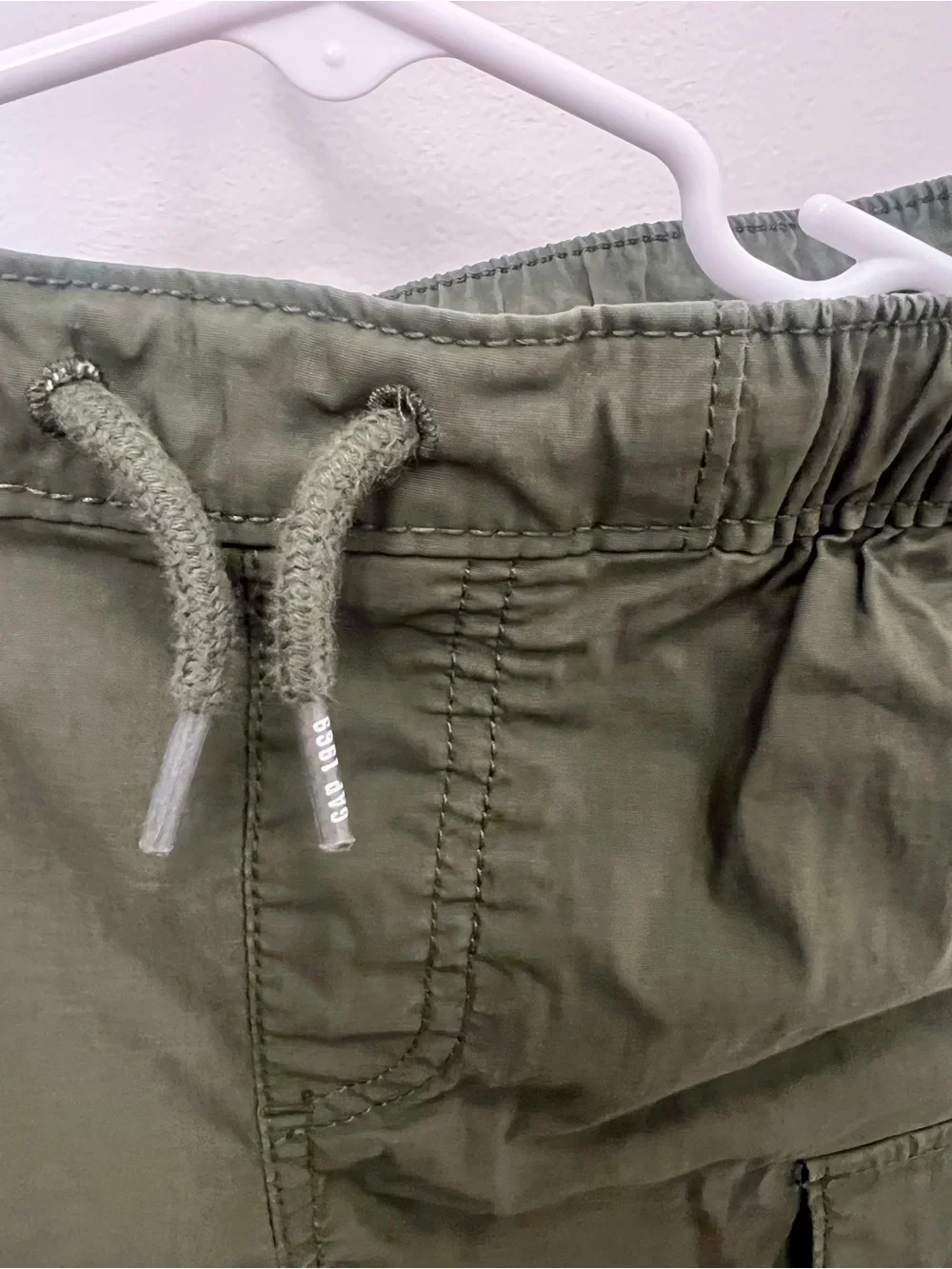 GAP Kids Olive Utility Drawstring Shorts